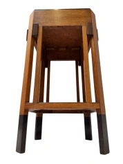 Art Deco Modernist Pedestal by Anton Lucas for N.V. Meubelkunst Leiden, 1920s